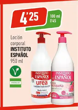 Supermercados Deza INSTITUTO ESPAÑOL Loción corporal oferta