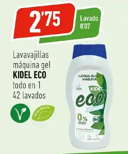 Supermercados Deza KIDEL ECO Lavavajillas máquina gel todo en 1 42 lavados oferta