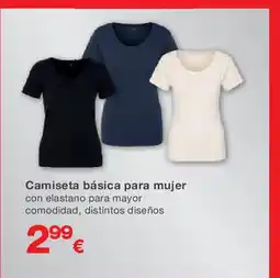 KIK Camiseta básica para mujer oferta