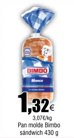 Cash FROIZ Pan molde Bimbo sandwich oferta