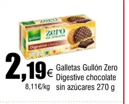 Cash FROIZ Galletas Gullón Zero Digestive chocolate oferta
