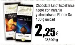 Cash FROIZ Chocolate Lindt Excellence negro con naranja y almendras o Flor de Sal oferta