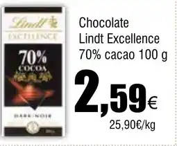 Cash FROIZ Chocolate Lindt Excellence 70% cacao oferta