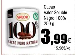Cash FROIZ Cacao Valor Soluble Negro 100% oferta