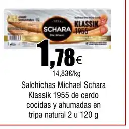Cash FROIZ Salchichas Michael Schara Klassik de cerdo cocidas y ahumadas en tripa natural oferta