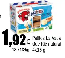 Cash FROIZ Palitos La Vaca Que Ríe natural oferta