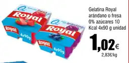 Cash FROIZ Gelatina Royal arándano o fresa 0% azúcares oferta
