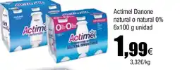 Cash FROIZ ACTIMEL Danone natural o natural oferta