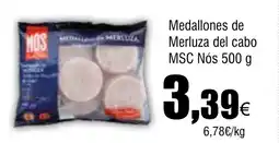 Cash FROIZ Medallones de Merluza del cabo MSC Nós oferta