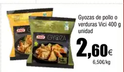 Cash FROIZ VICI Gyozas de pollo o verduras oferta