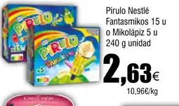 Cash FROIZ PIRULO Nestlé Fantasmikos o Mikolápiz oferta