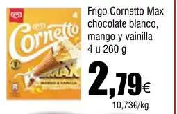 Cash FROIZ Frigo Cornetto Max chocolate blanco, mango y vainilla oferta