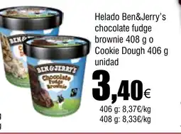 Cash FROIZ Helado Ben&Jerry's chocolate fudge brownie oferta