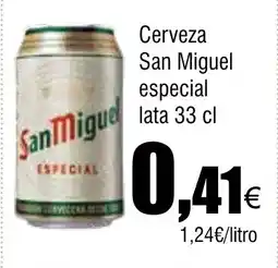 Cash FROIZ Cerveza San Miguel especial oferta