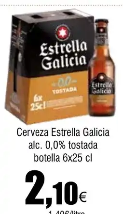 Cash FROIZ Cerveza Estrella Galicia alc. 0,0% tostada botella oferta