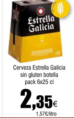 Cash FROIZ Cerveza Estrella Galicia sin gluten botella pack oferta