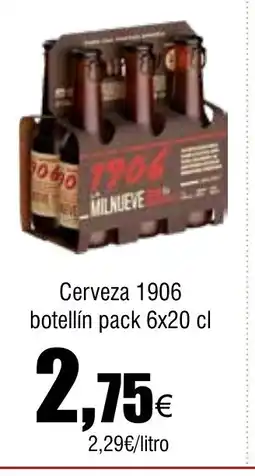Cash FROIZ Cerveza 1906 botellín oferta
