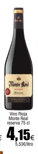 Cash FROIZ Vino Rioja Monte Real reserva oferta
