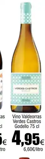 Cash FROIZ Vino Valdeorras Verdes Castros Godello oferta