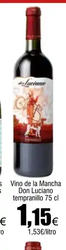 Cash FROIZ Vino de la Mancha Don Luciano tempranillo oferta