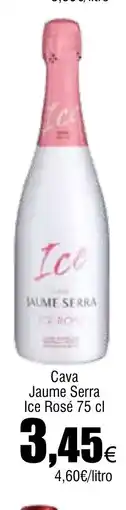 Cash FROIZ Cava Jaume Serra Ice Rosé oferta