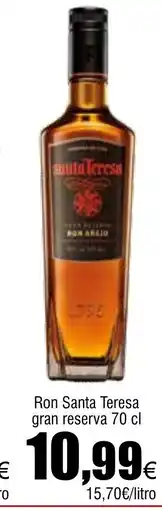 Cash FROIZ Ron Santa Teresa gran reserva oferta