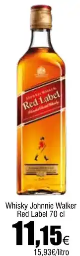 Cash FROIZ RED LABEL Whisky Johnnie Walker oferta