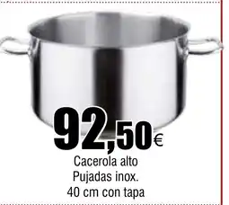 Cash FROIZ Cacerola alto Pujadas inox oferta