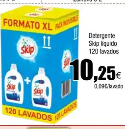 Cash FROIZ Detergente Skip líquido 120 lavados oferta
