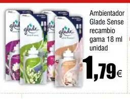 Cash FROIZ Ambientador glade Glade Sense recambio oferta