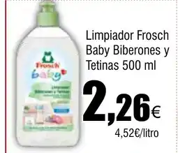 Cash FROIZ Limpiador Frosch Baby Biberones y Tetinas oferta
