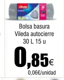 Cash FROIZ Bolsa basura Vileda autocierre oferta