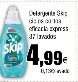 Cash FROIZ Detergente Skip ciclos cortos eficacia express 37 lavados oferta