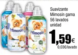 Cash FROIZ Suavizante Mimosín gama 56 lavados unidad oferta