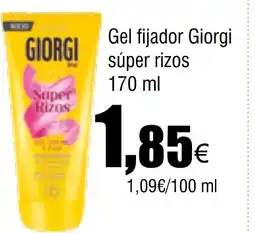 Cash FROIZ Gel fijador Giorgi súper rizos oferta
