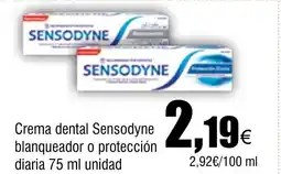 Cash FROIZ Crema dental Sensodyne blanqueador o protección diaria oferta