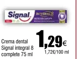 Cash FROIZ Crema dental Signal integral 8 oferta