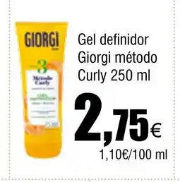 Cash FROIZ Giorgi método Curly oferta
