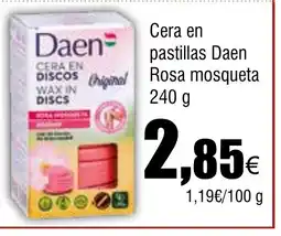 Cash FROIZ Cera en pastillas Daen Rosa mosqueta oferta