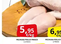 Supermercados MAS Pechuga pollo fresca oferta