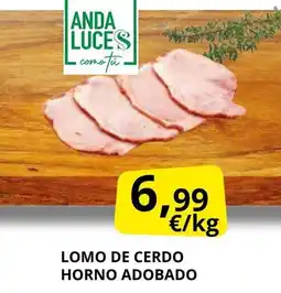 Supermercados MAS Lomo de cerdo horno adobado oferta