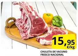 Supermercados MAS Chuleta de vacuno fresco nacional oferta