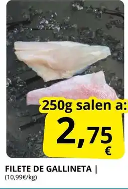 Supermercados MAS Filete de gallineta oferta