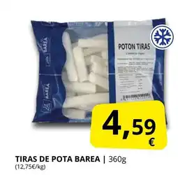 Supermercados MAS Tiras de pota barea oferta