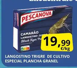 Supermercados MAS Langostino trigre de cultivo especial plancha granel oferta