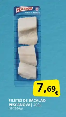 Supermercados MAS PESCANOVA Filetes de bacalao oferta