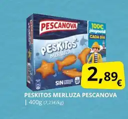 Supermercados MAS PESCANOVA Peskitos merluza oferta