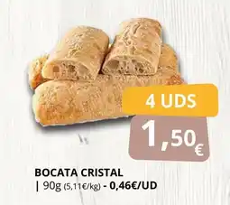 Supermercados MAS Bocata cristal oferta