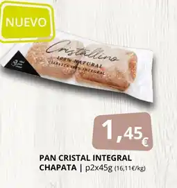 Supermercados MAS Pan cristal integral chapata oferta