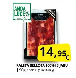 Supermercados MAS IB JABU Paleta bellota 100% oferta
